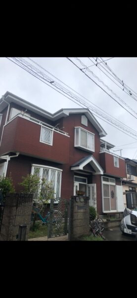 千葉市稲毛区にて外壁塗装・屋根塗装〈築20年戸建ての塗り替え工事〉の施工前写真