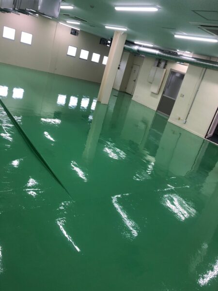 千葉市花見川区にて塗床工事〈床の塗装工事〉の施工後写真