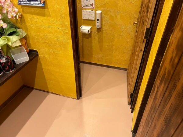 千葉市花見川区にて室内塗装〈飲食店の塗床塗装工事〉の施工後写真